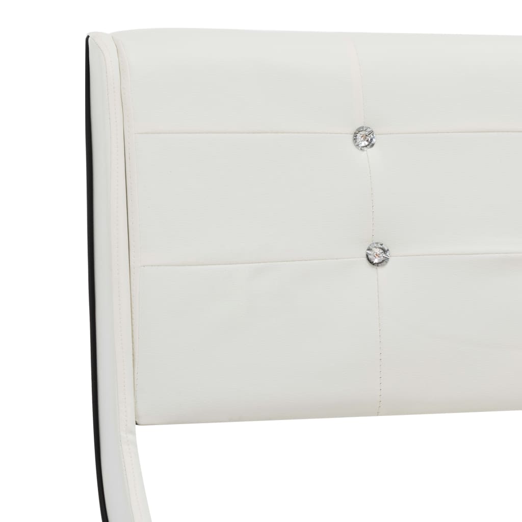 Giroletto Bianco in Similpelle 160x200 cm - homemem39