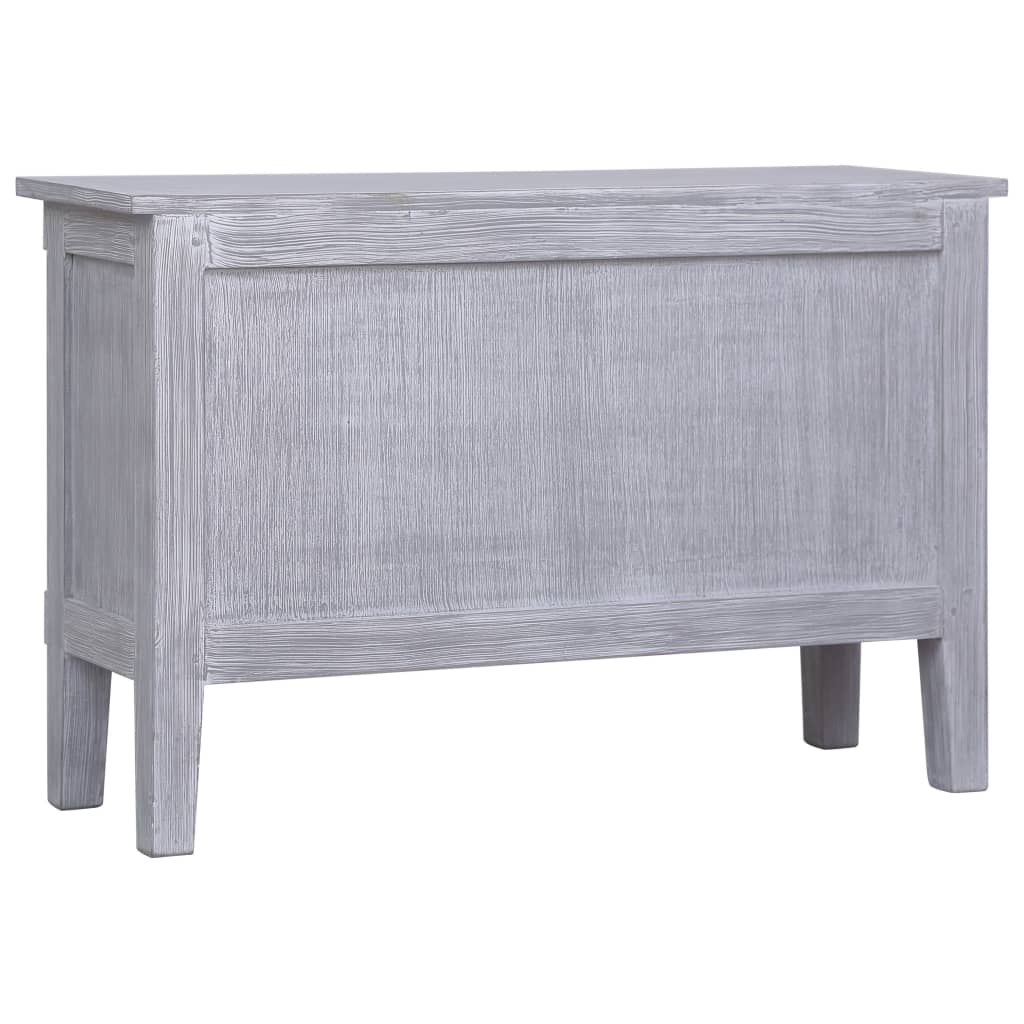 Credenza con 2 Cassetti 90x30x60 cm in Legno Massello di Mogano - homemem39