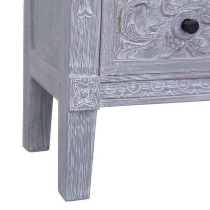 Credenza con 2 Cassetti 90x30x60 cm in Legno Massello di Mogano - homemem39