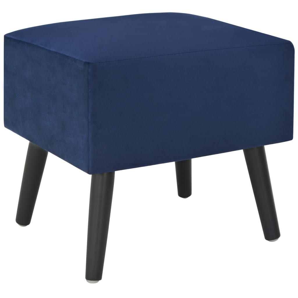 Comodini Blu 2 pz 40x35x40 cm in Velluto - homemem39