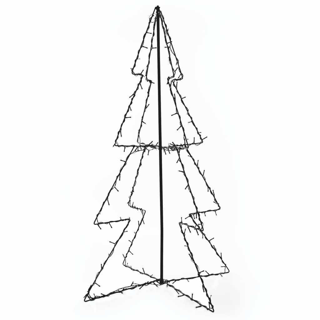 Albero di Natale a Cono 160 LED per Interni Esterni 78x120 cm - homemem39