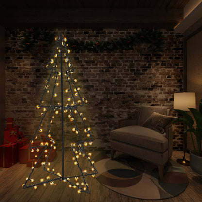 Albero di Natale a Cono 240 LED per Interni Esterni 115x150 cm - homemem39