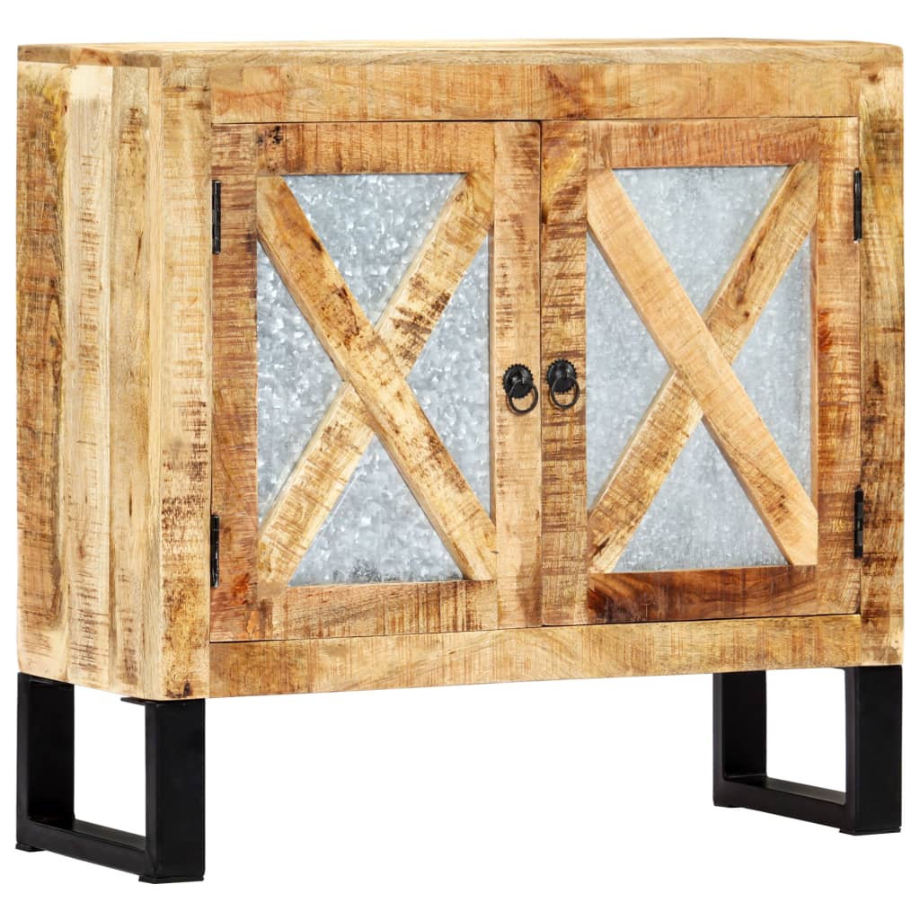 Credenza 80x30x76 cm in Legno Massello di Mango - homemem39