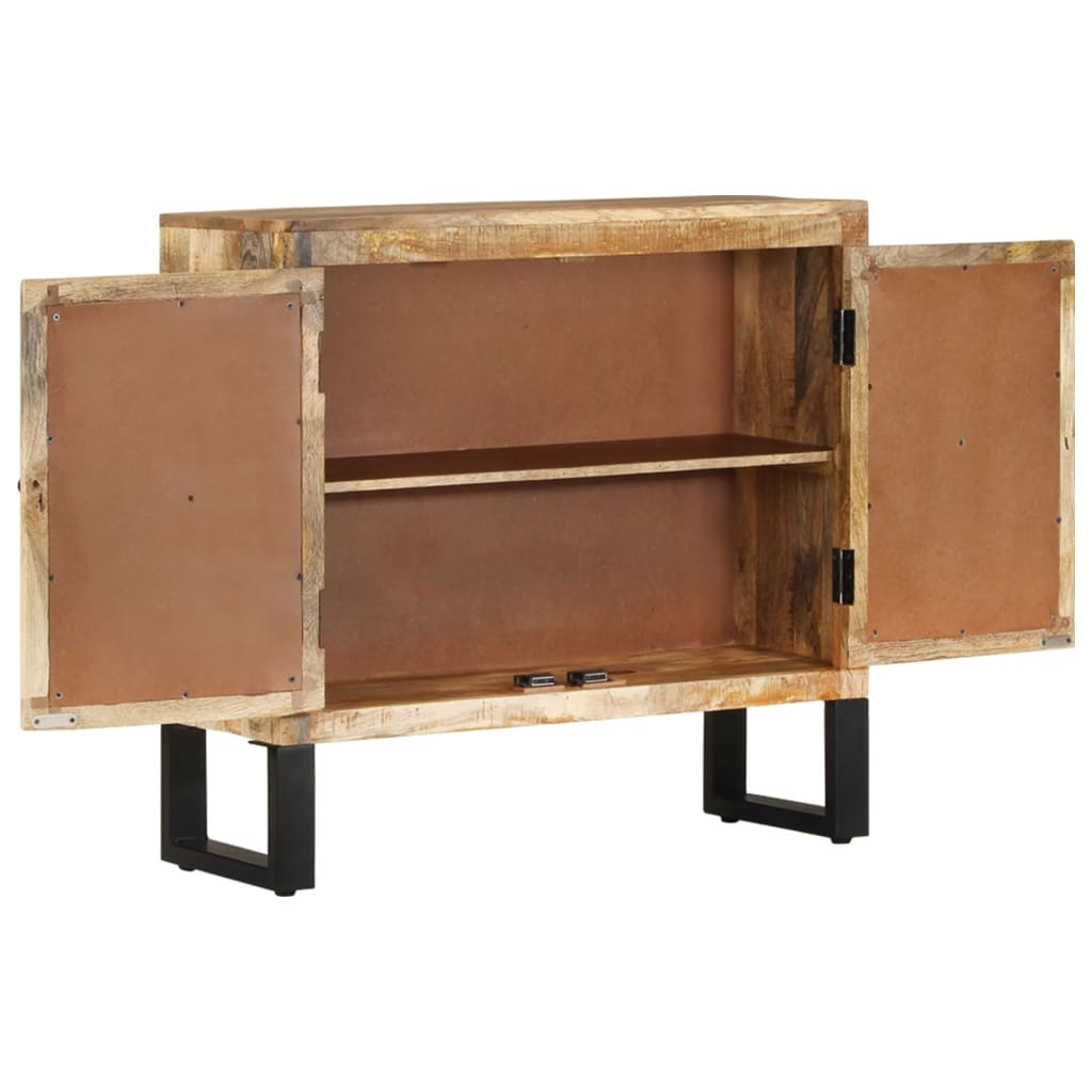 Credenza 80x30x76 cm in Legno Massello di Mango - homemem39