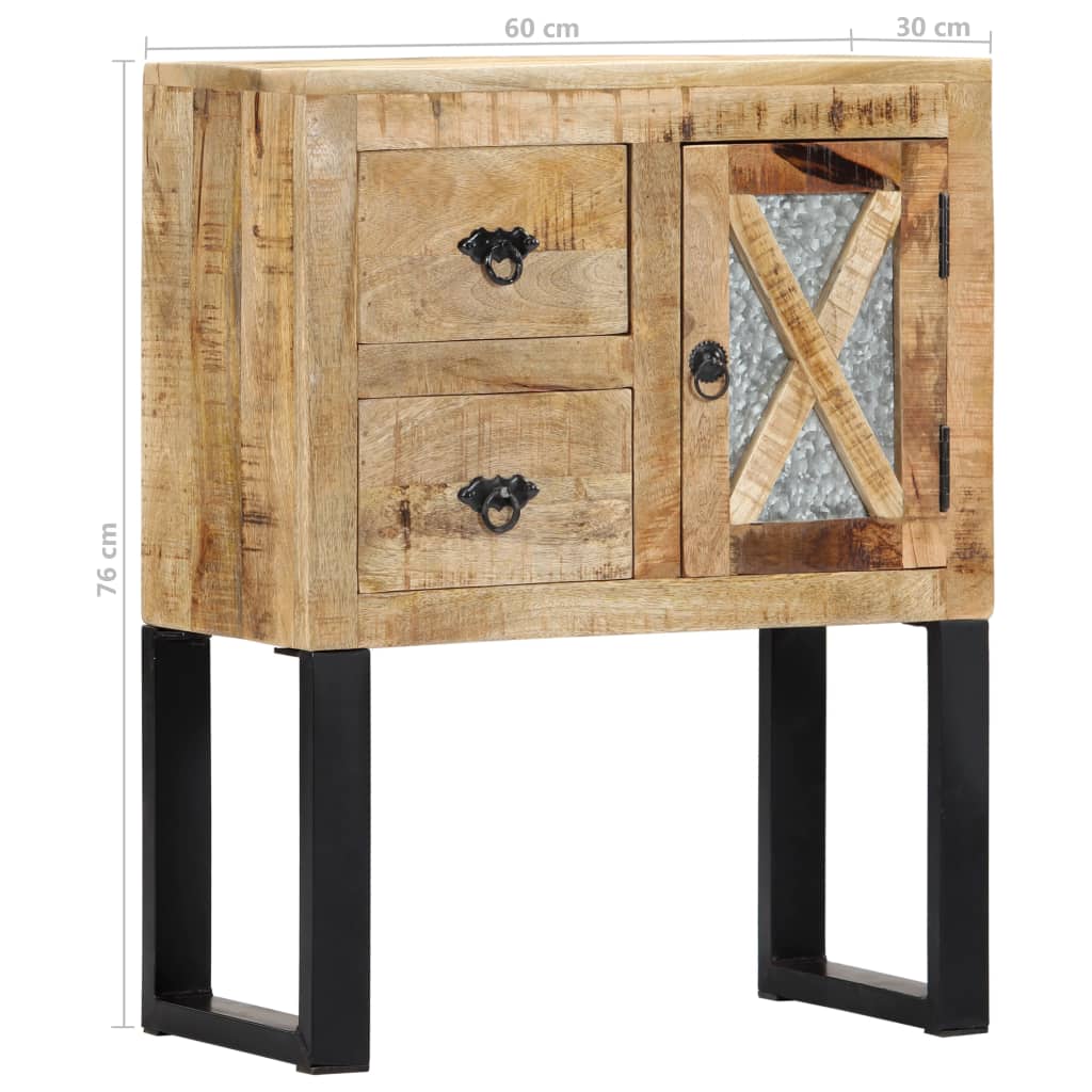 Credenza 60x30x76 cm in Legno Massello di Mango - homemem39