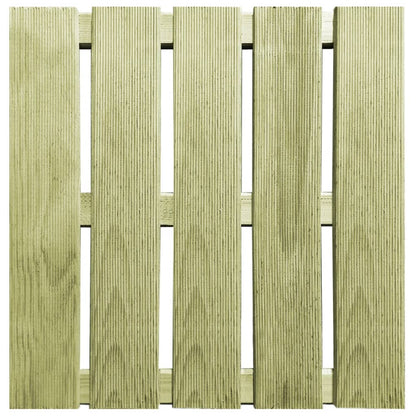 Piastrelle per Decking 24 pz 50x50 cm in Legno Verde - homemem39