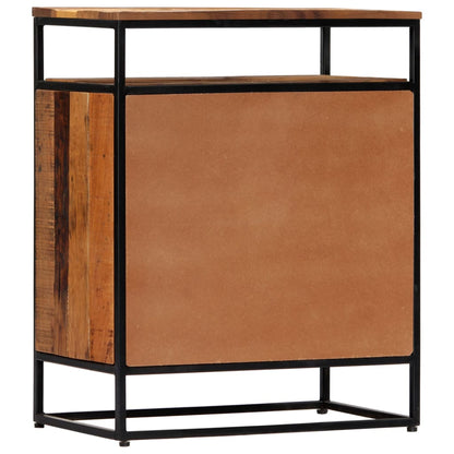 Credenza 60x35x76 cm in Legno Massello di Recupero e Acciaio - homemem39