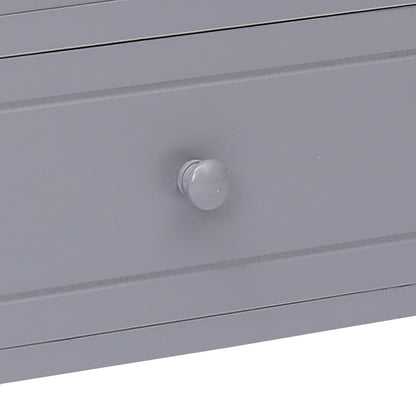 Mobile Porta TV Grigio 115x30x40 cm in Legno di Paulownia - homemem39