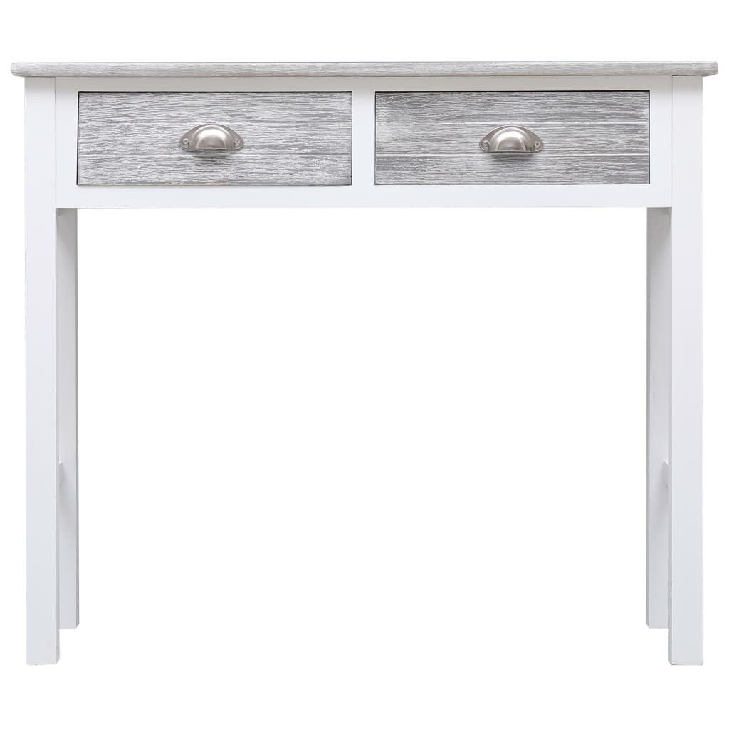 Tavolo Consolle Grigio 90x30x77 cm in Legno - homemem39