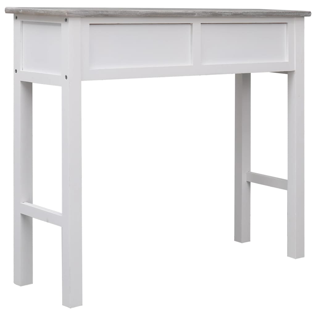 Tavolo Consolle Grigio 90x30x77 cm in Legno - homemem39