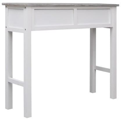 Tavolo Consolle Grigio 90x30x77 cm in Legno - homemem39