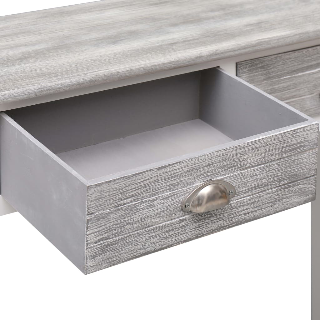 Tavolo Consolle Grigio 90x30x77 cm in Legno - homemem39