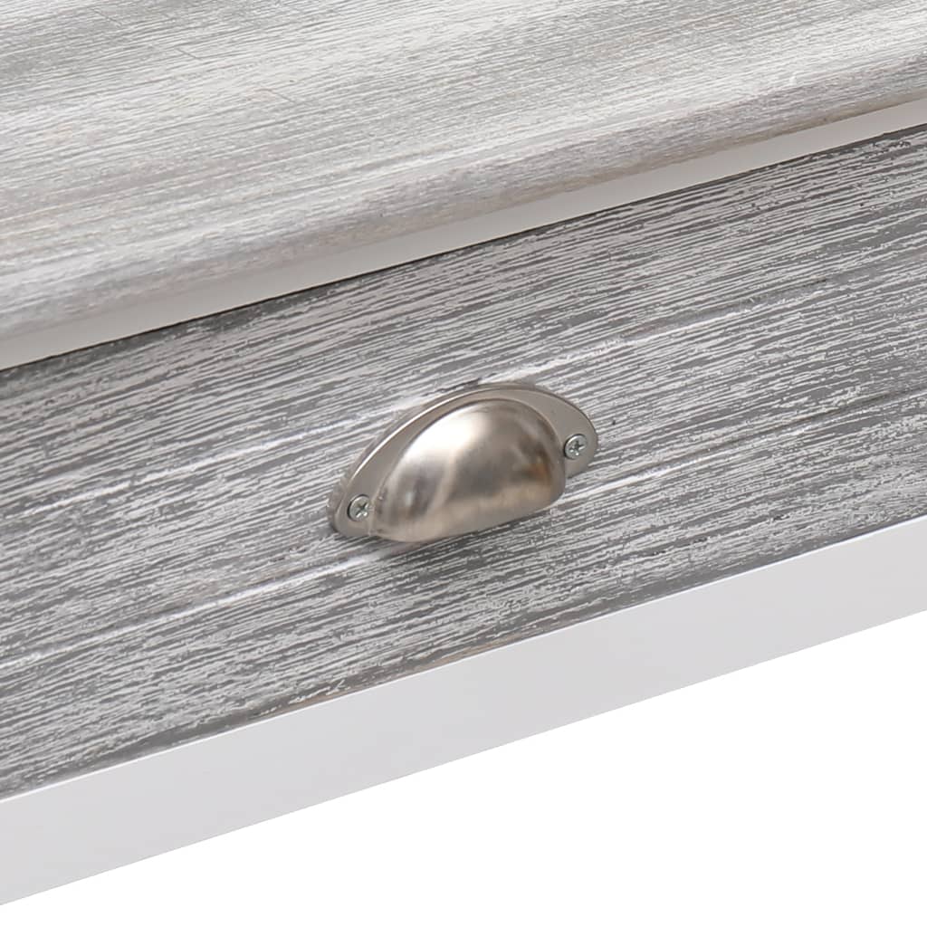 Tavolo Consolle Grigio 90x30x77 cm in Legno - homemem39