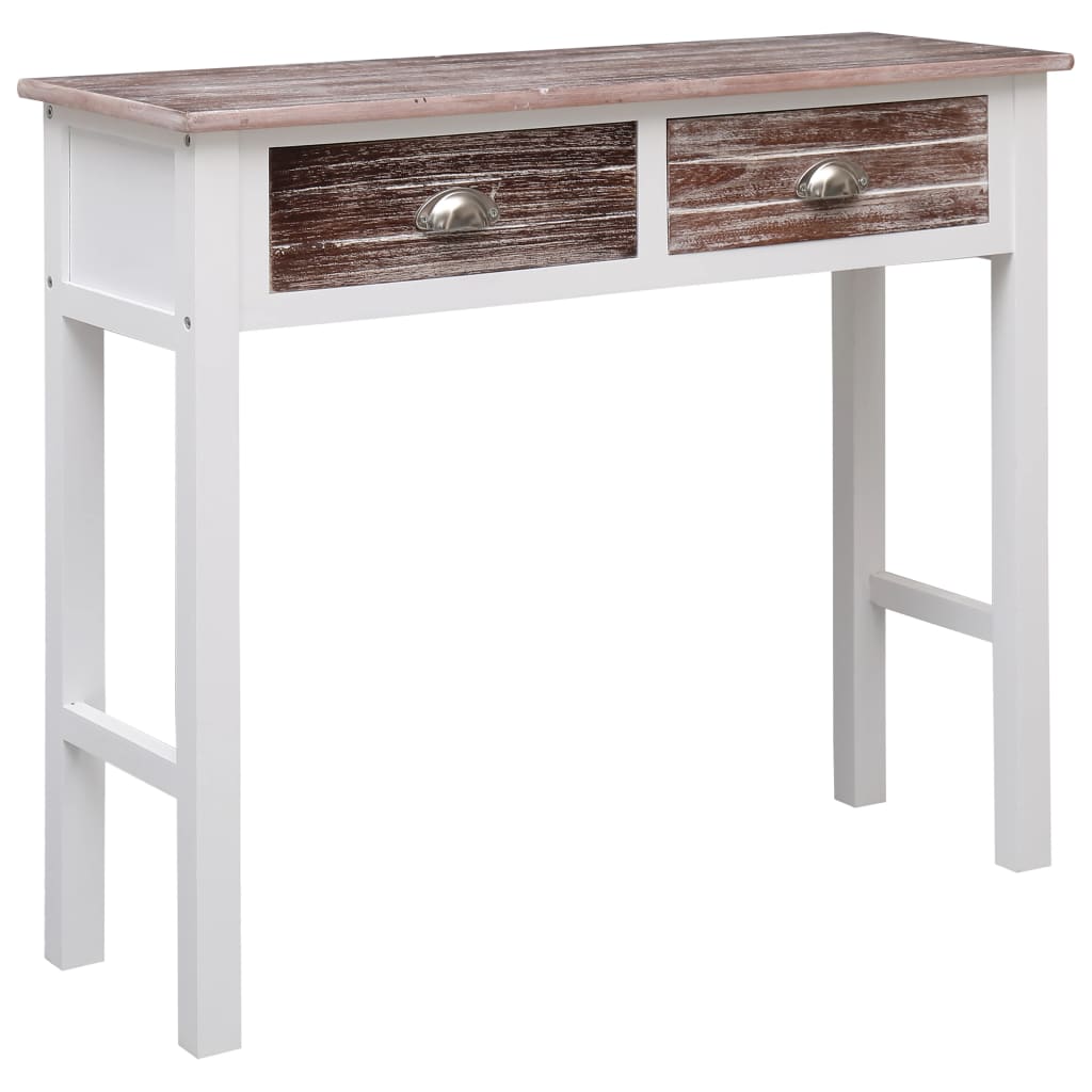 Tavolo Consolle Marrone 90x30x77 cm in Legno - homemem39