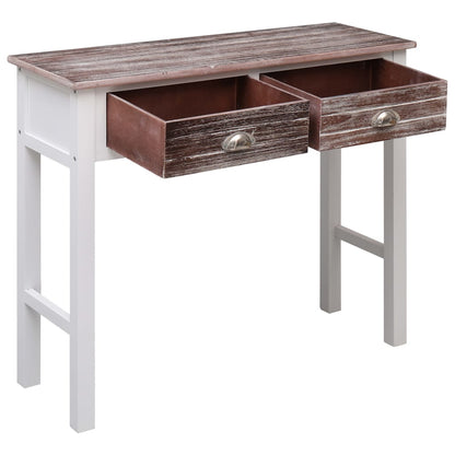 Tavolo Consolle Marrone 90x30x77 cm in Legno - homemem39