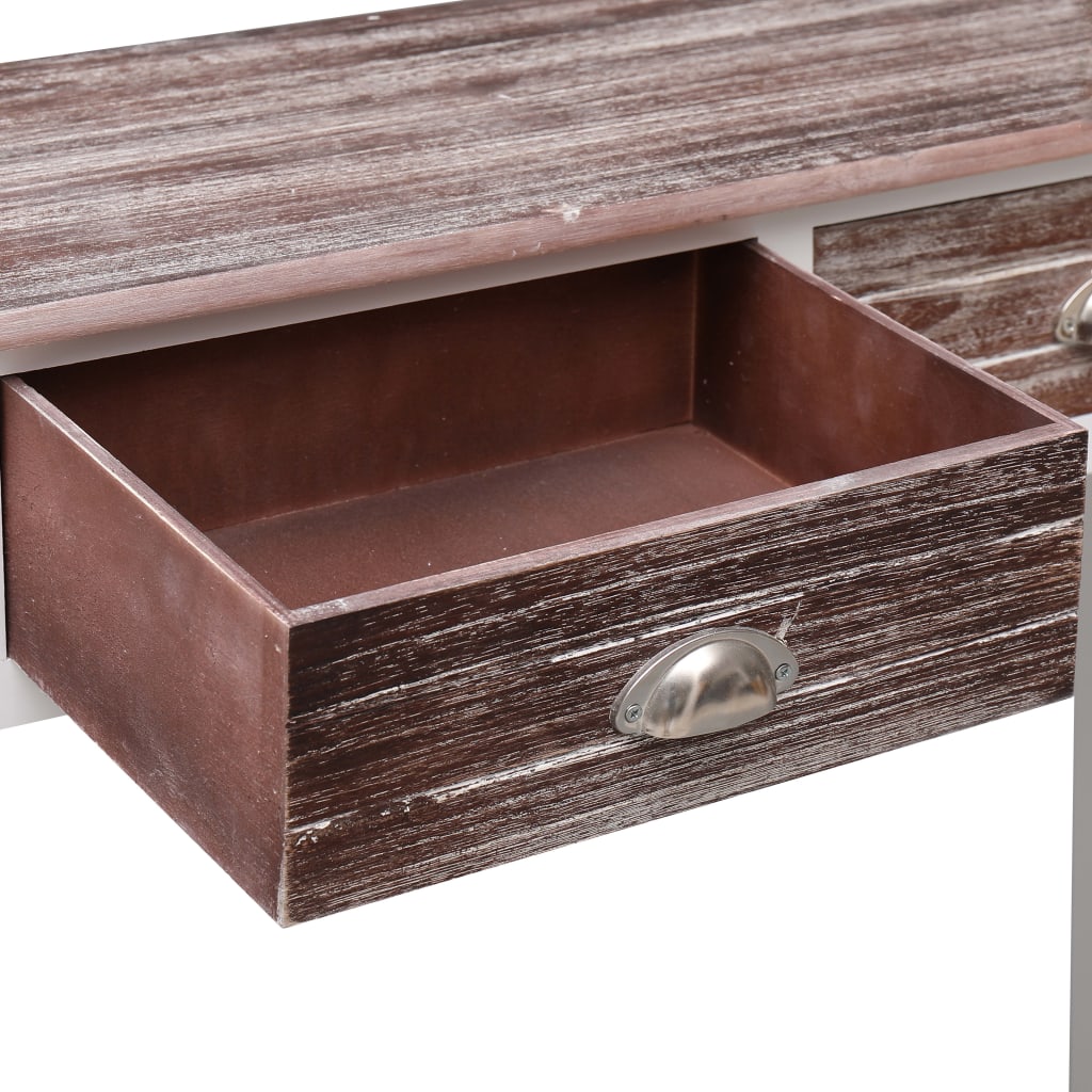 Tavolo Consolle Marrone 90x30x77 cm in Legno - homemem39