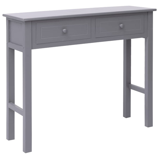 Tavolo Consolle Grigio 90x30x77 cm in Legno - homemem39