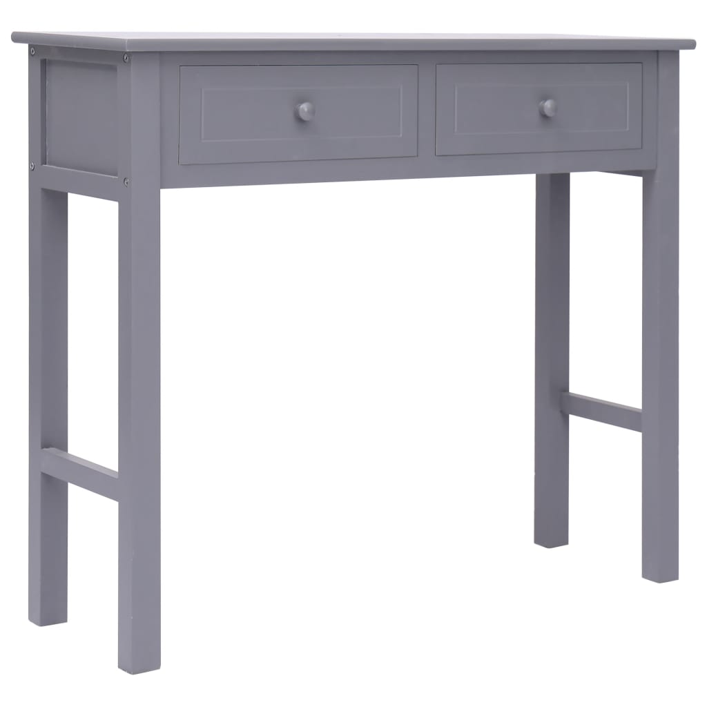 Tavolo Consolle Grigio 90x30x77 cm in Legno - homemem39