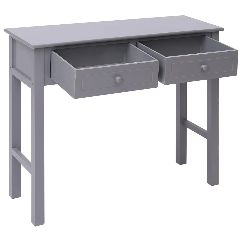 Tavolo Consolle Grigio 90x30x77 cm in Legno - homemem39