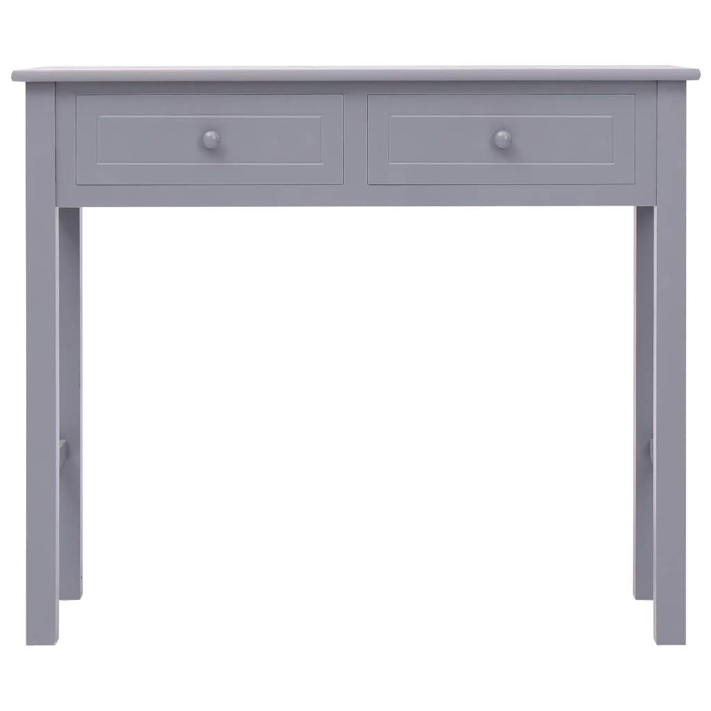 Tavolo Consolle Grigio 90x30x77 cm in Legno - homemem39