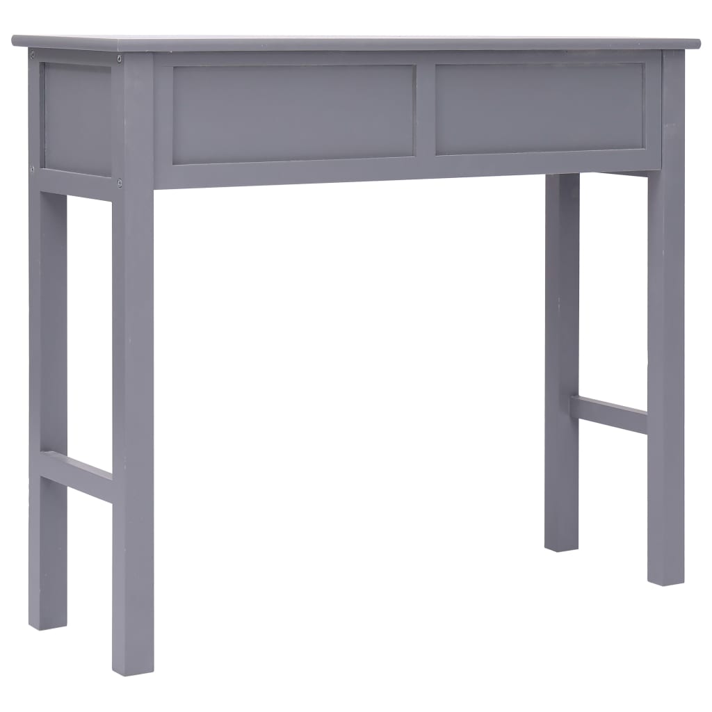 Tavolo Consolle Grigio 90x30x77 cm in Legno - homemem39