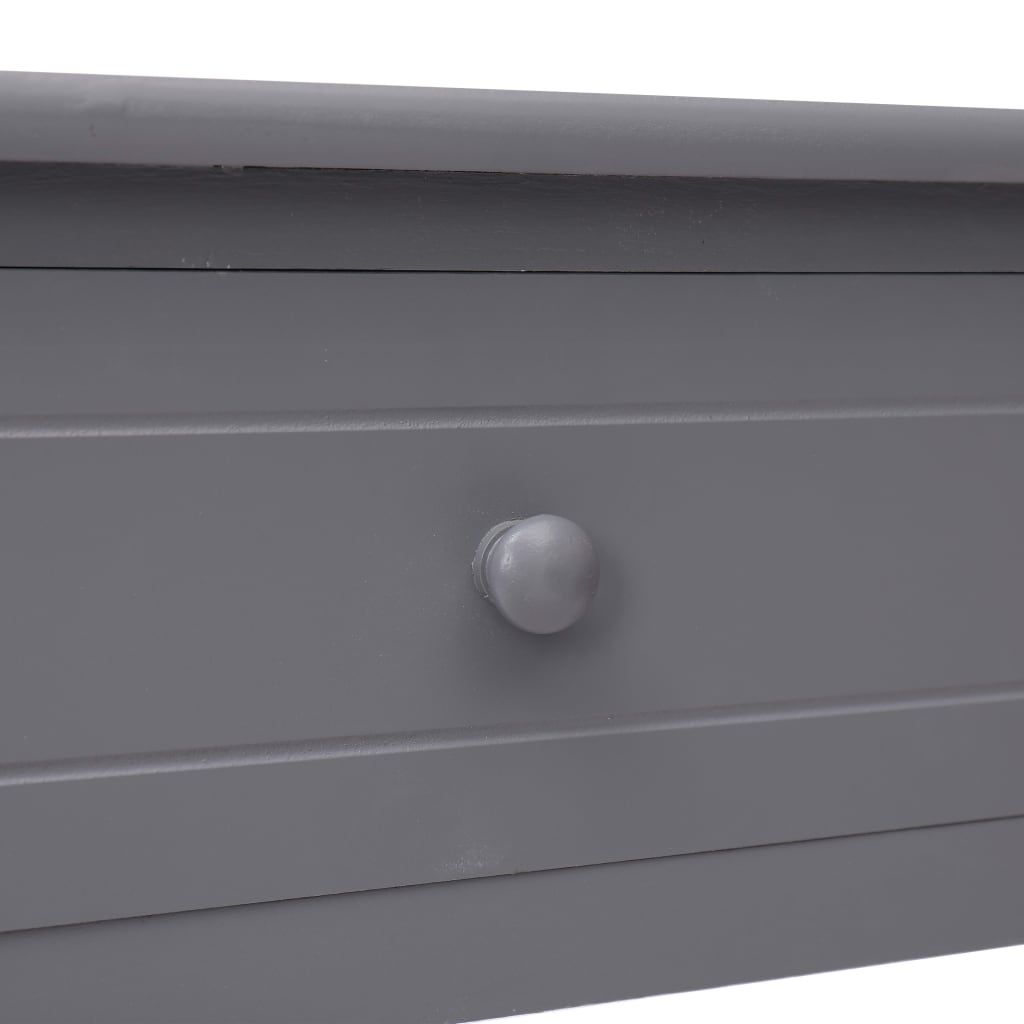 Tavolo Consolle Grigio 90x30x77 cm in Legno - homemem39