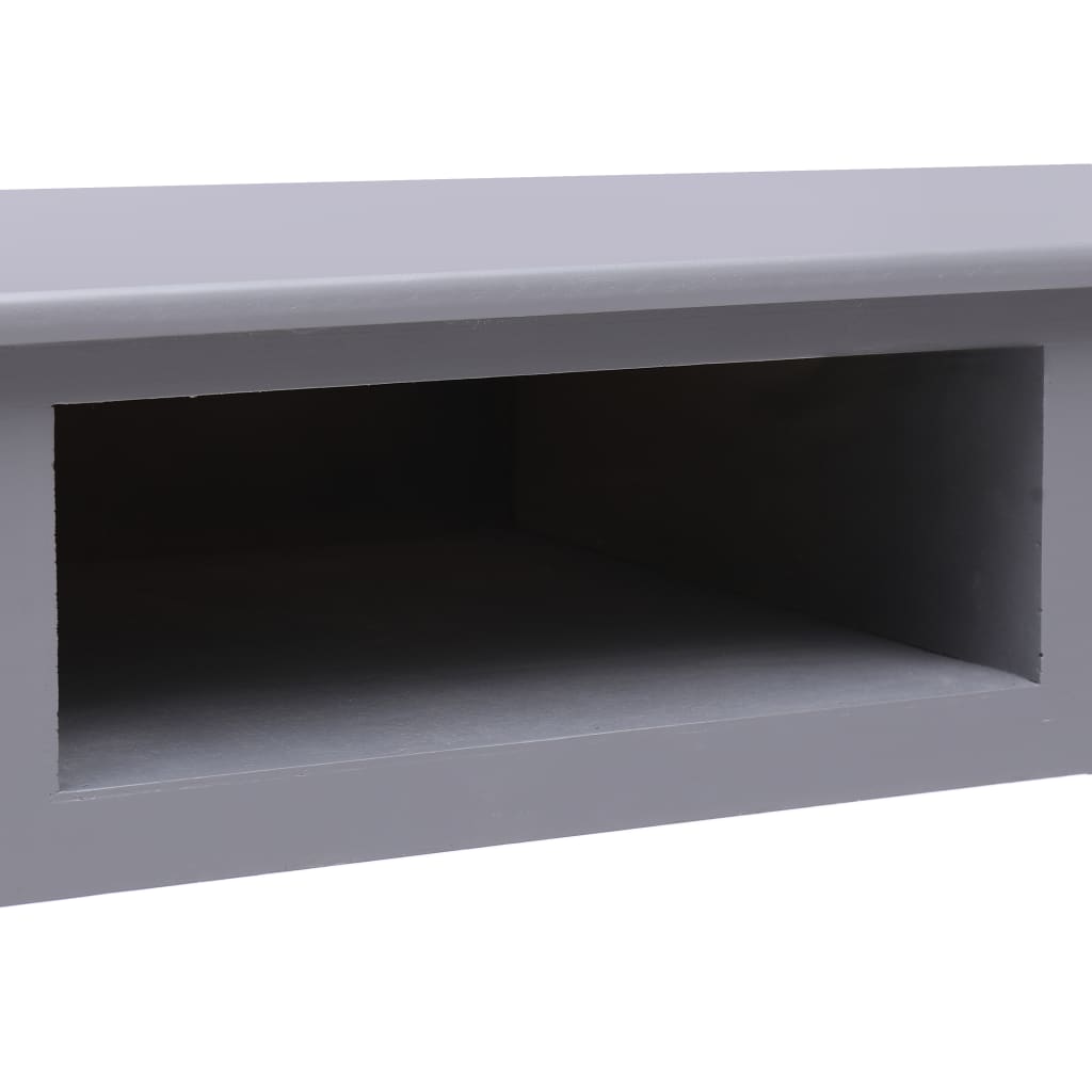 Scrivania Grigia 110x45x76 cm in Legno - homemem39