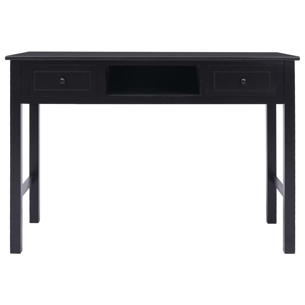 Scrivania Nera 110x45x76 cm in Legno - homemem39