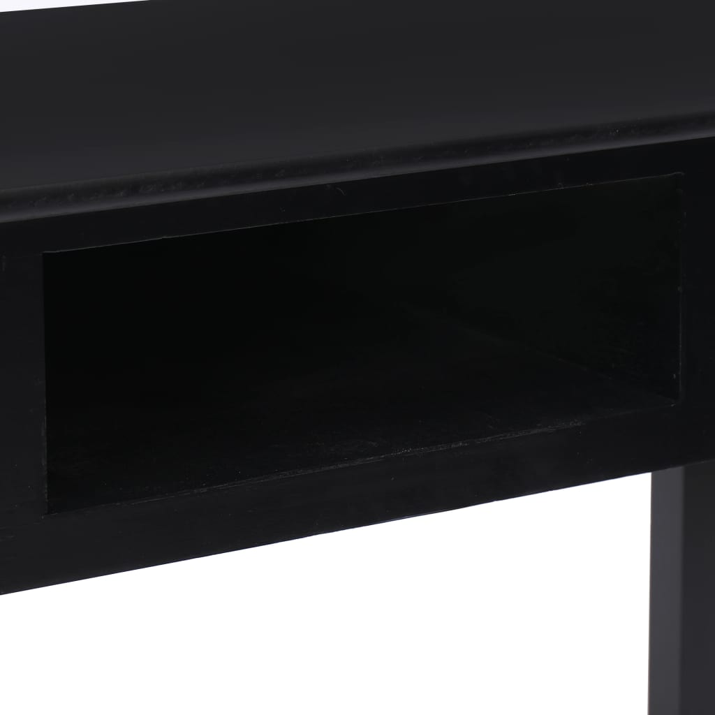 Scrivania Nera 110x45x76 cm in Legno - homemem39