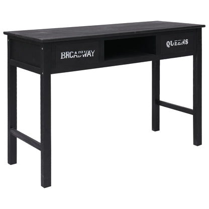 Tavolo Consolle Nero 110x45x76 cm in Legno - homemem39