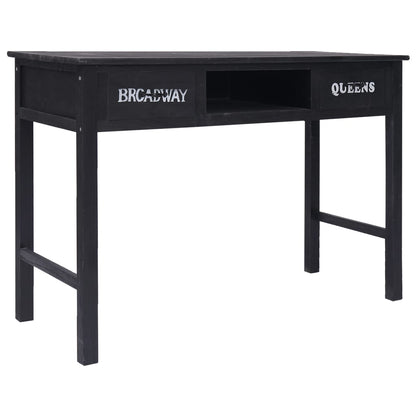 Tavolo Consolle Nero 110x45x76 cm in Legno - homemem39