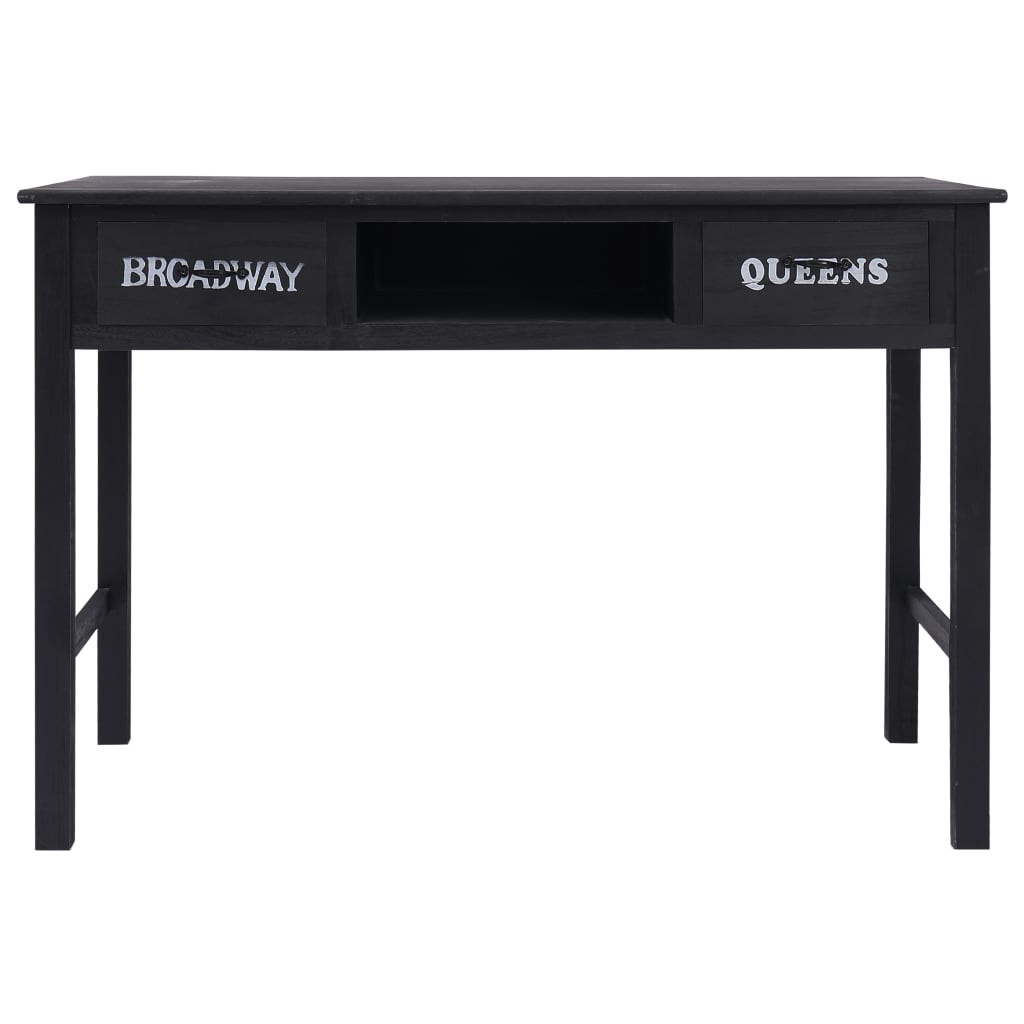 Tavolo Consolle Nero 110x45x76 cm in Legno - homemem39