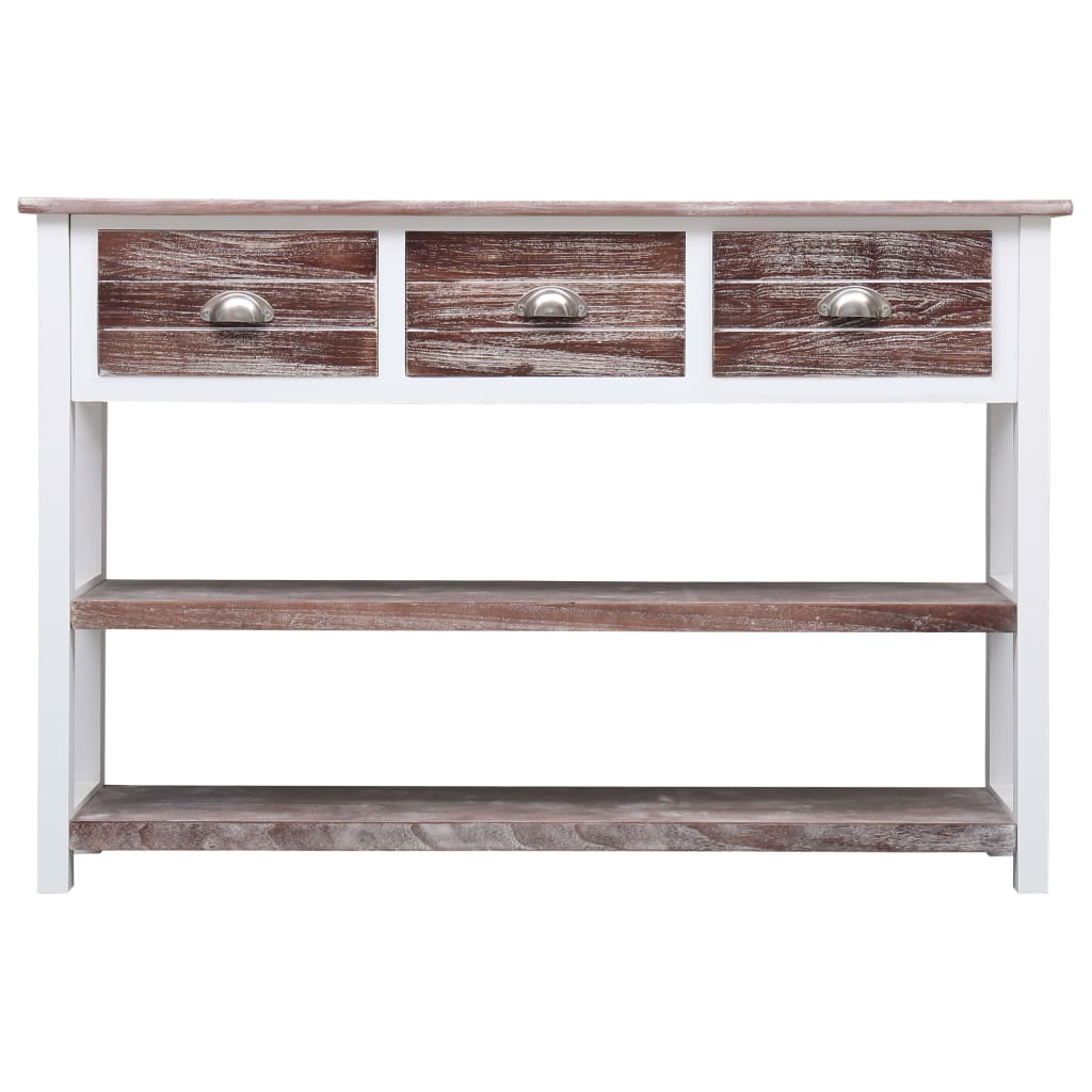 Credenza Stile Antico Marrone 115x30x76 cm in Legno - homemem39