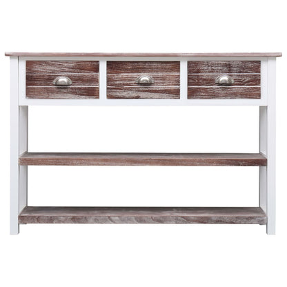 Credenza Stile Antico Marrone 115x30x76 cm in Legno - homemem39