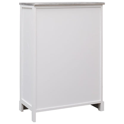 Credenza con 10 Cassetti Grigia 113x30x79 cm in Legno - homemem39