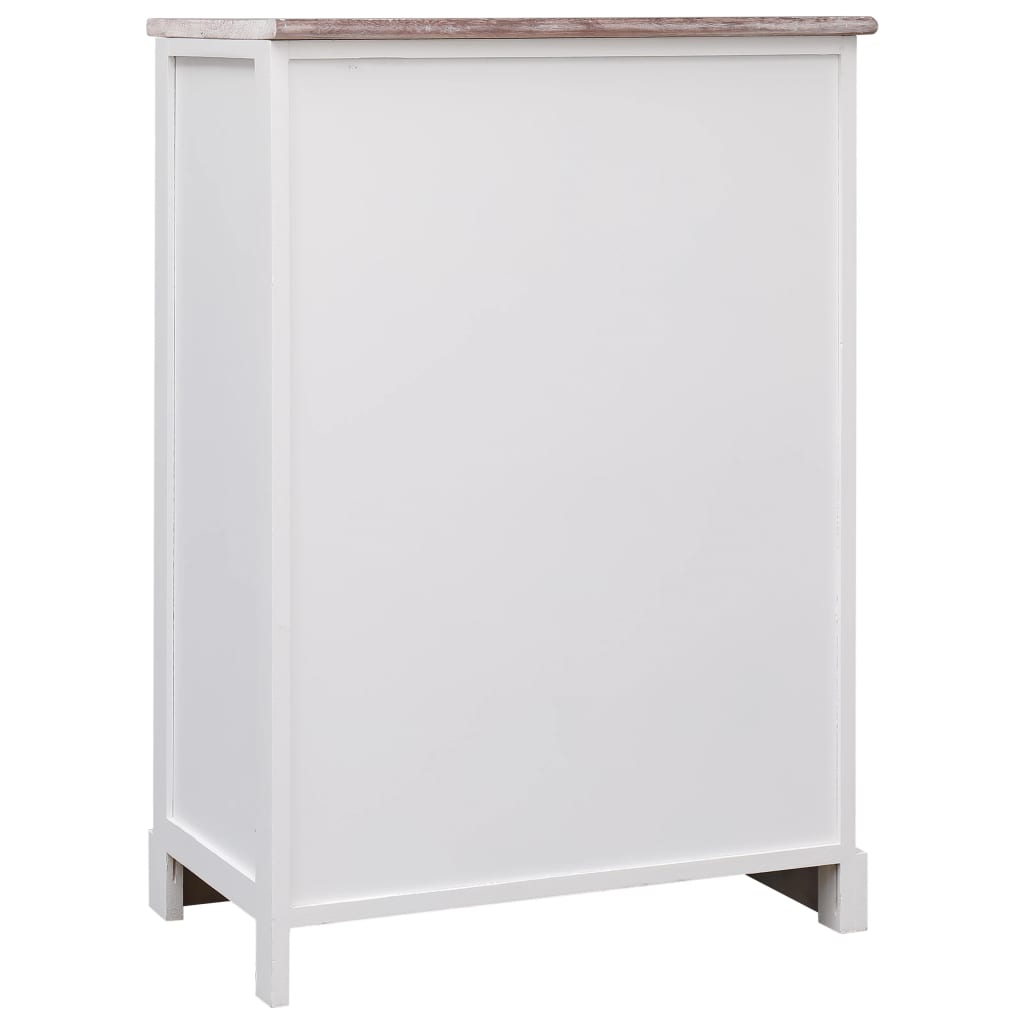 Credenza con 10 Cassetti  Marrone 113x30x79 cm in Legno - homemem39