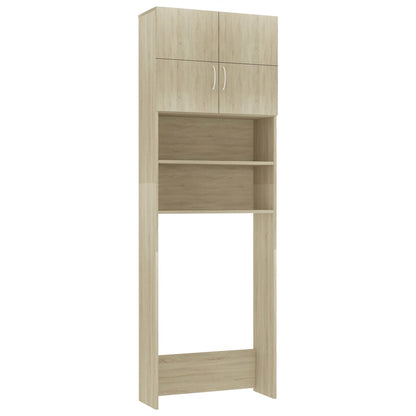 Mobile Lavatrice Rovere Sonoma 64x25,5x190 cm Legno Multistrato - homemem39