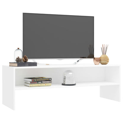 Mobile Porta TV Bianco 120x40x40 cm in Legno Multistrato - homemem39