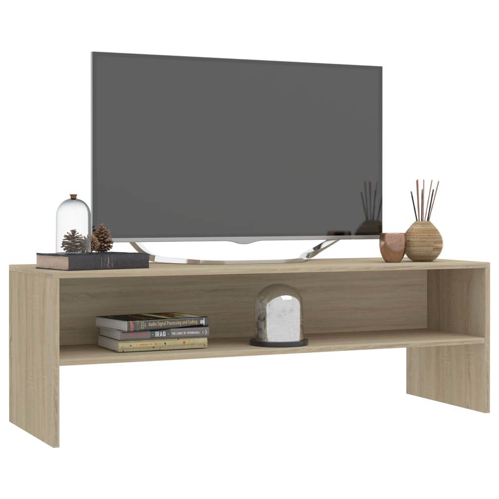 Mobile Porta TV Rovere Sonoma 120x40x40 cm in Legno Multistrato - homemem39