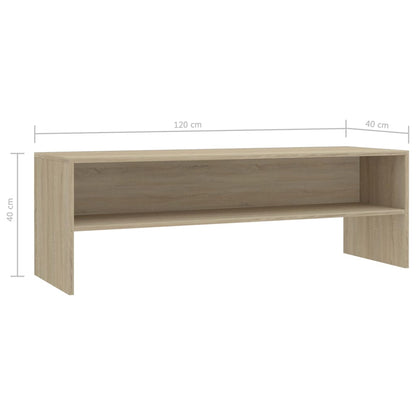 Mobile Porta TV Rovere Sonoma 120x40x40 cm in Legno Multistrato - homemem39