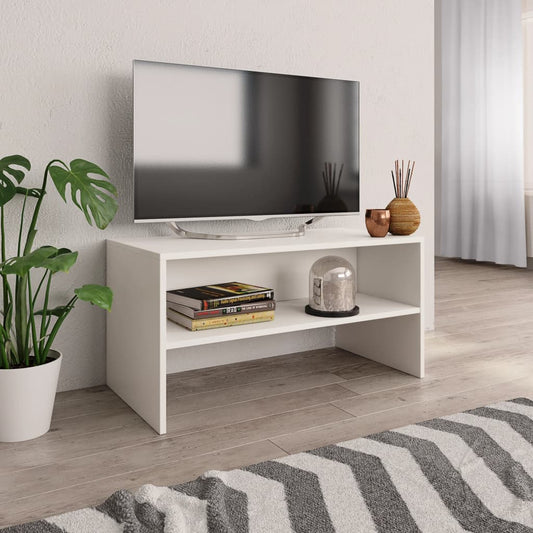 Mobile TV Bianco 80x40x40 cm in Truciolato - homemem39