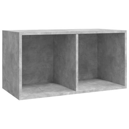 Contenitore per Vinili Grigio Cemento 71x34x36cm in Multistrato - homemem39