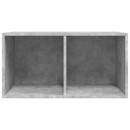 Contenitore per Vinili Grigio Cemento 71x34x36cm in Multistrato - homemem39