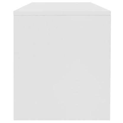 Tavolino da Salotto Bianco 100x40x40 cm in Legno Multistrato - homemem39