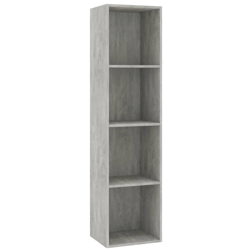 Libreria/Mobile TV Grigio Cemento 36x30x143 cm in Multistrato - homemem39