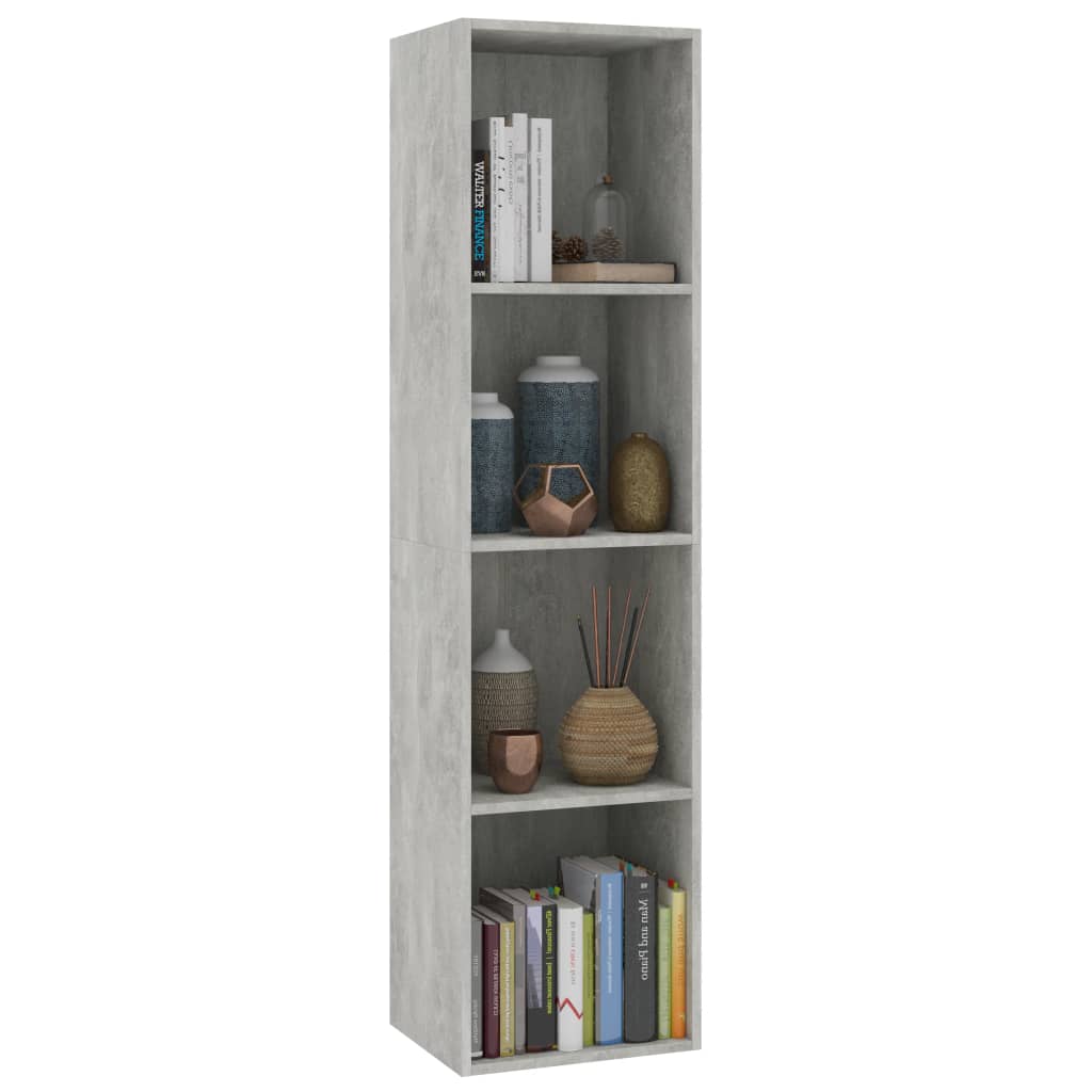 Libreria/Mobile TV Grigio Cemento 36x30x143 cm in Multistrato - homemem39