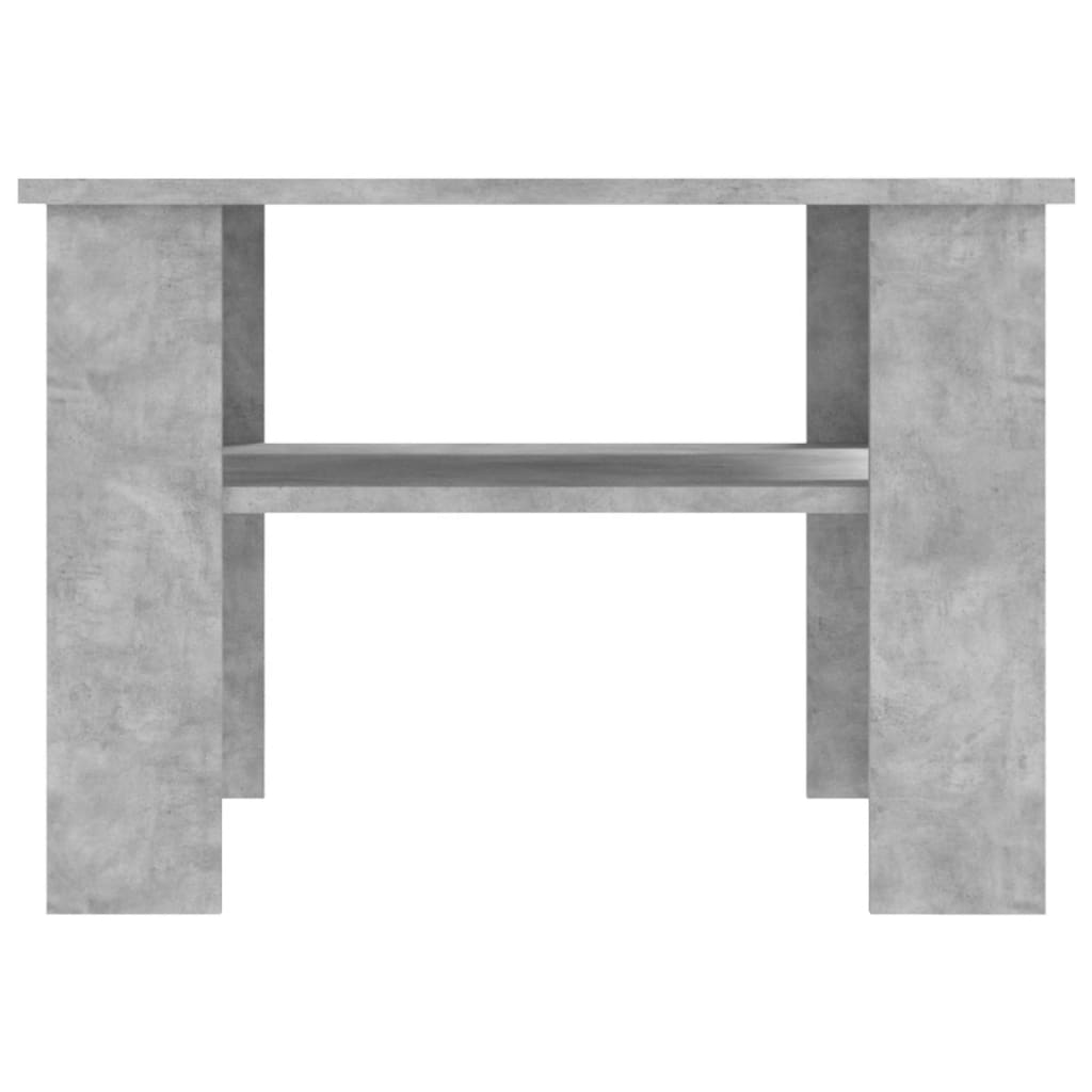 Tavolino da Caffè Grigio Cemento 60x60x42 cm in Truciolato - homemem39
