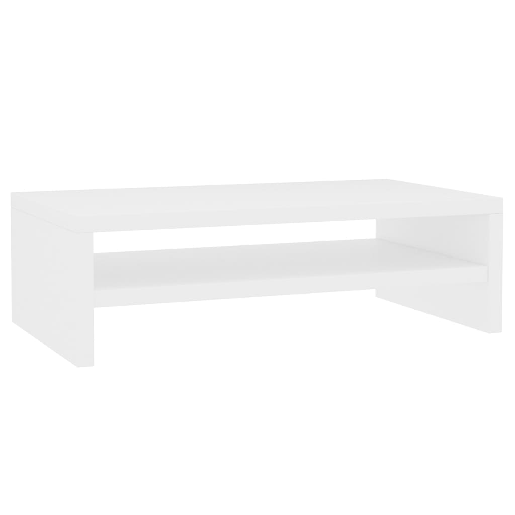 Supporto per Monitor Bianco 42x24x13 cm Legno Multistrato - homemem39