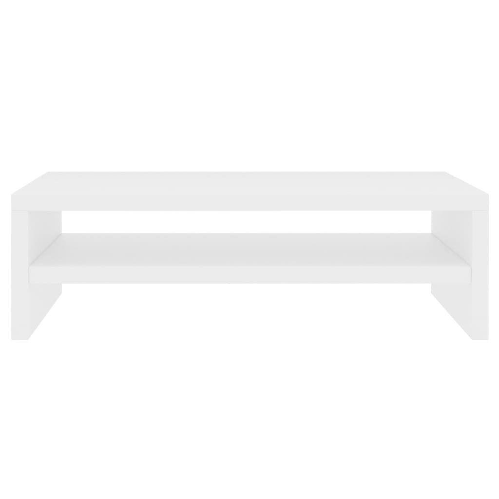 Supporto per Monitor Bianco 42x24x13 cm Legno Multistrato - homemem39