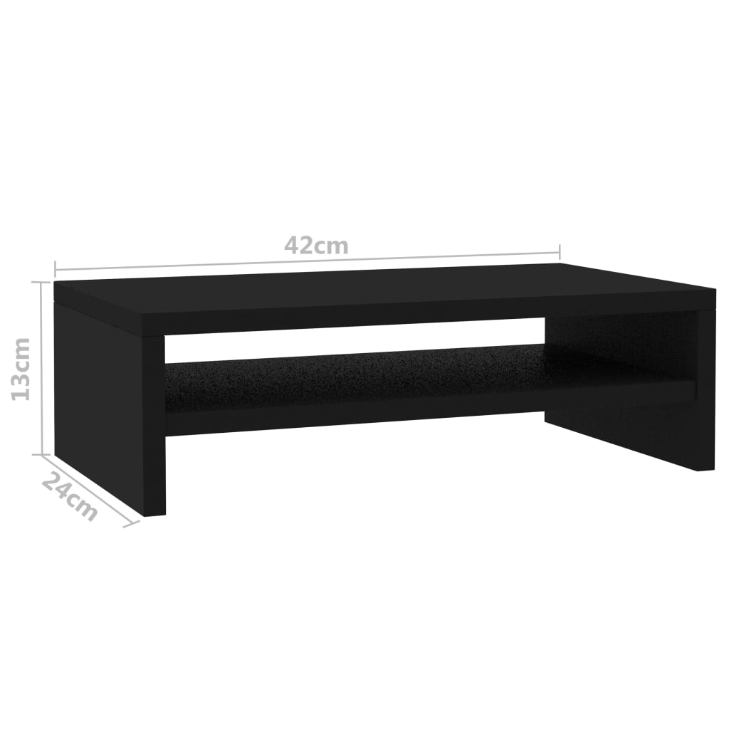 Supporto per Schermo Nero 42x24x13 cm in Truciolato - homemem39